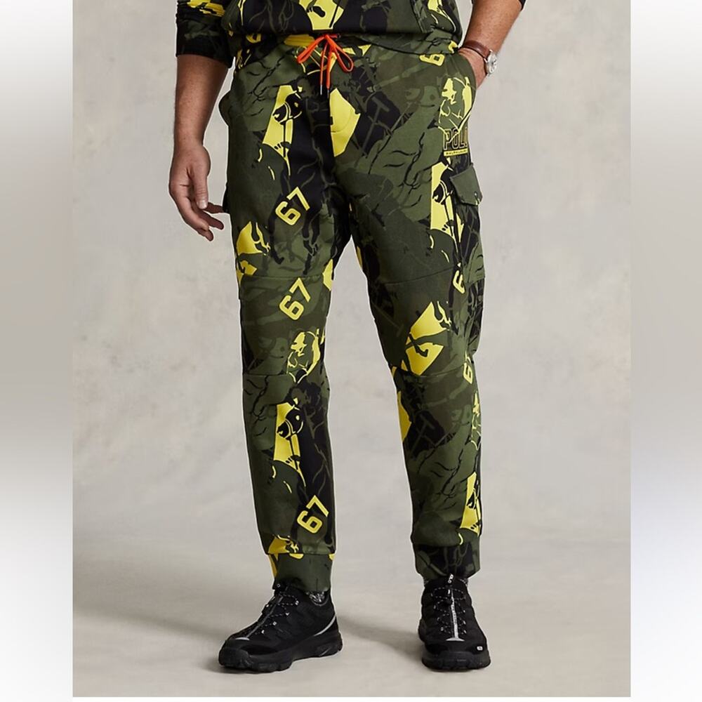 Ralph Lauren Polo Logo Polo Pony Camo‎ Jogger Pant NWT $168 Size L